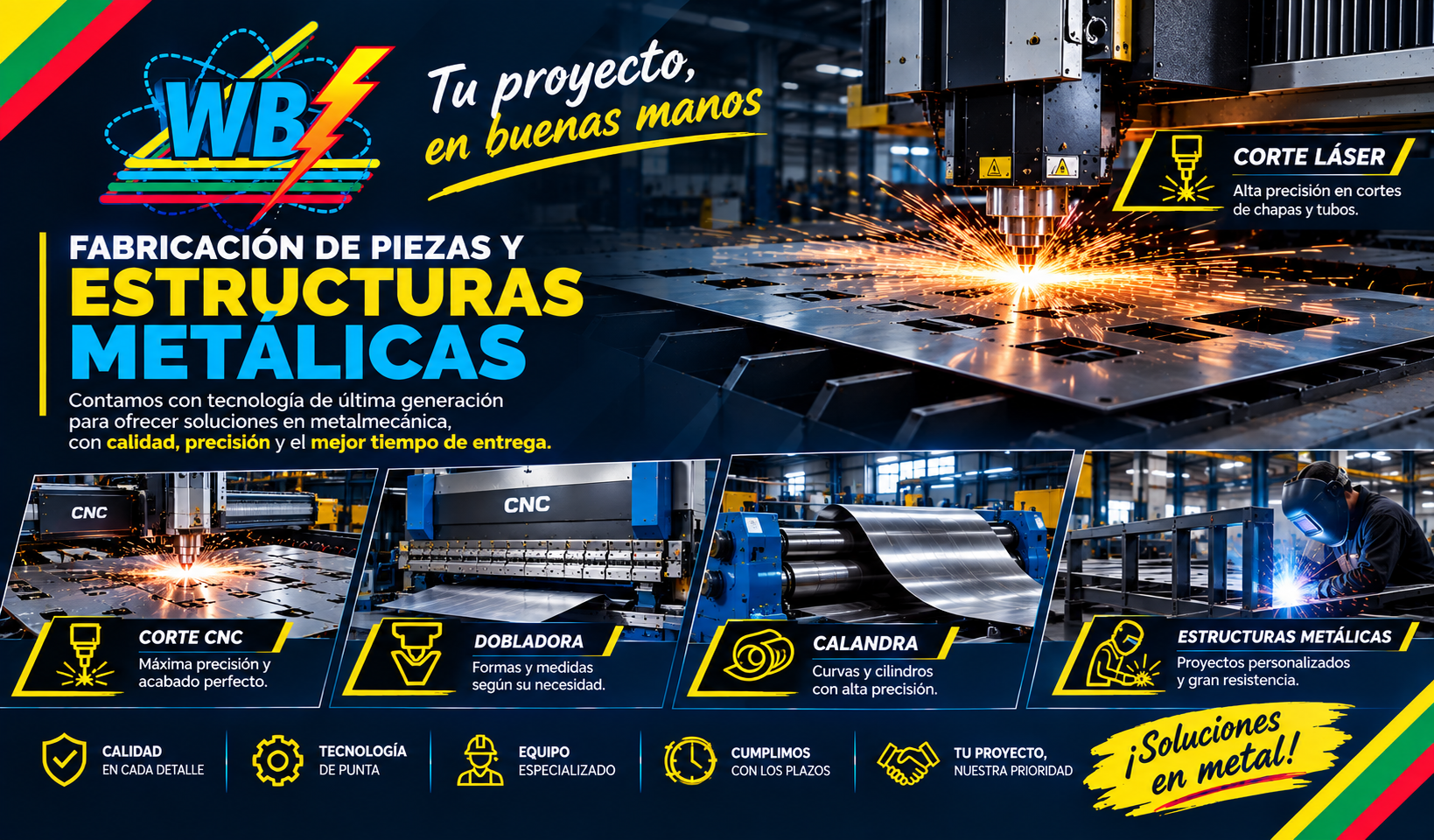 WB Ingeniería - Fabricación de piezas y estructuras metálicas